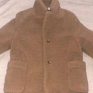 Kith Kids Brown Sherpa Puffer Jacket size 4/5 Great Condition
